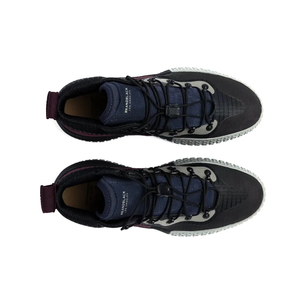 BRANDBLACK Sansin Evo Casual Shoes - BKON Black/Grey/Burgundy