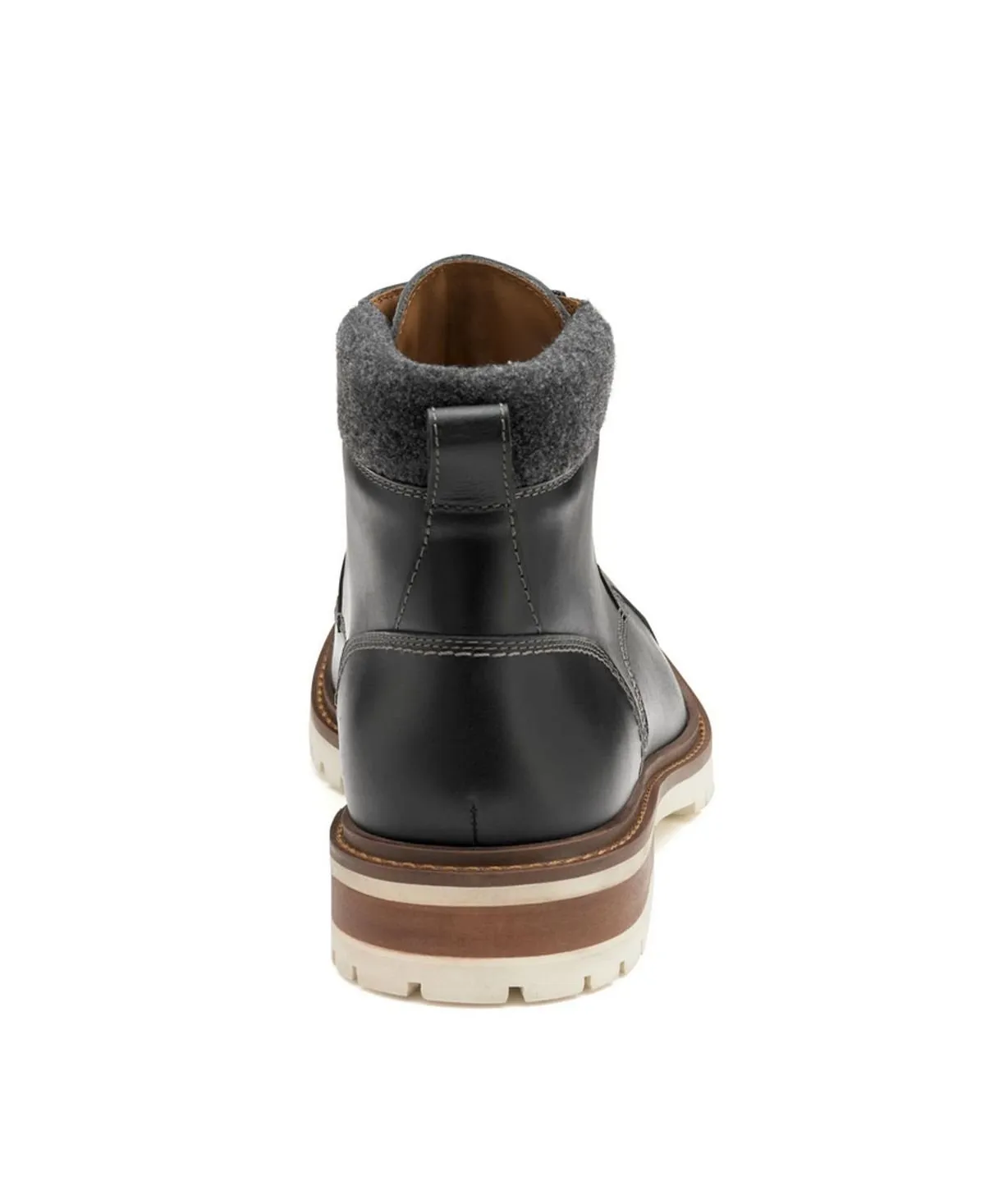 Johnston & Murphy men's barrett cap toe boots, gray
