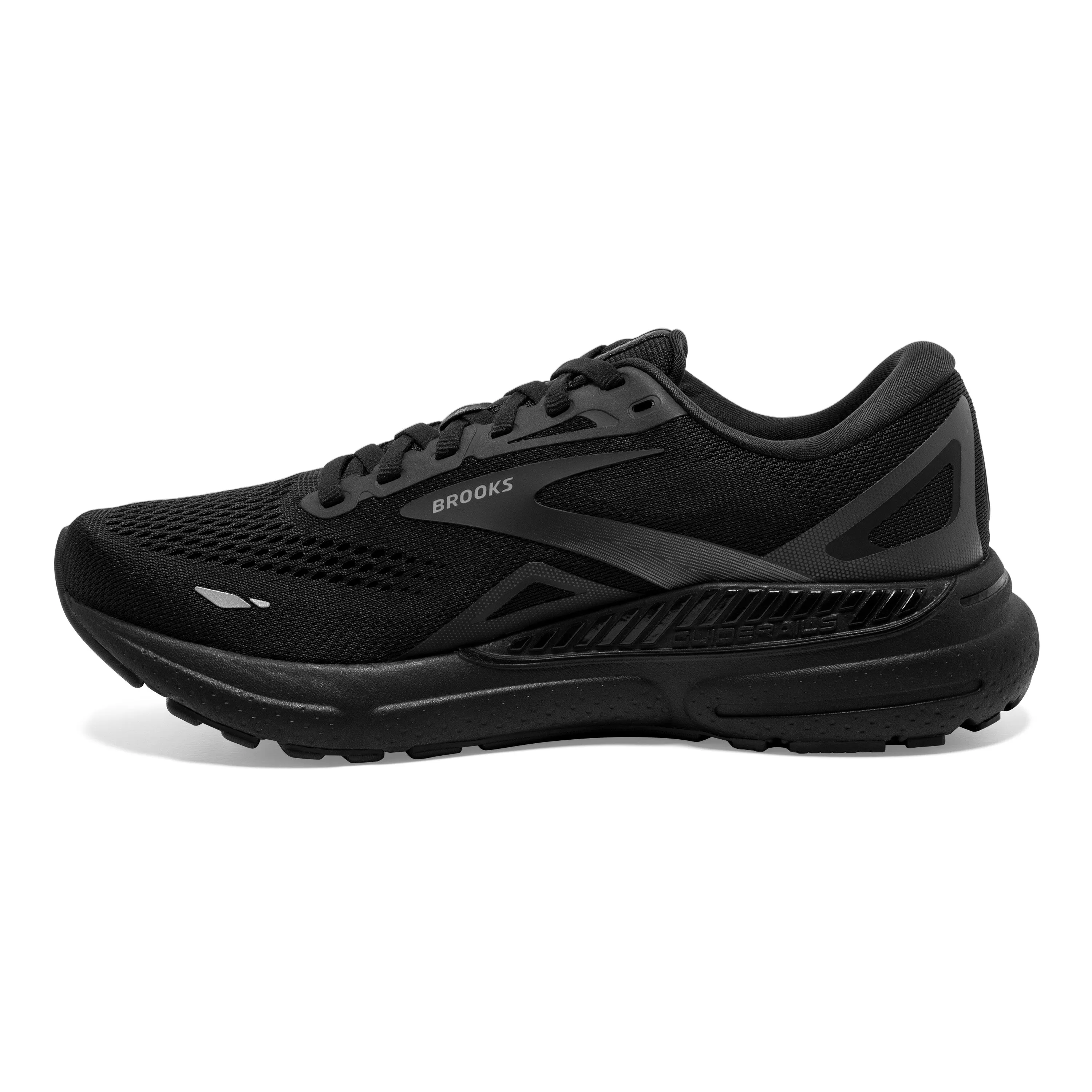 Brooks Adrenaline GTS 23 Mens Extra Wide Width Running Shoes in Black/Black/Ebony for Optimal Support
