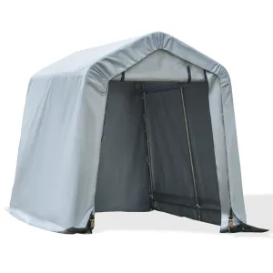 Outsunny 6' x 8' Carport Portable Garage, Heavy Duty Storage