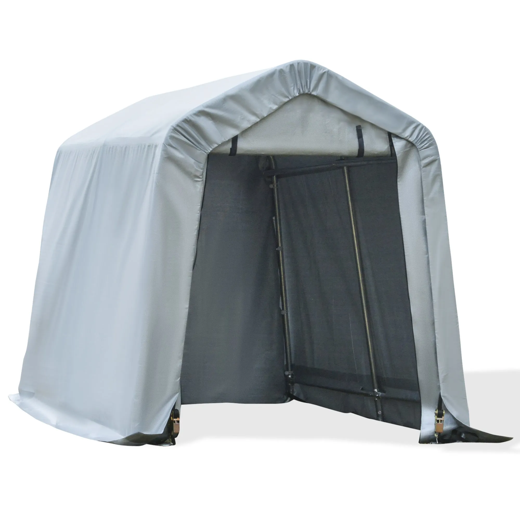 Outsunny 6' x 8' Carport Portable Garage, Heavy Duty Storage